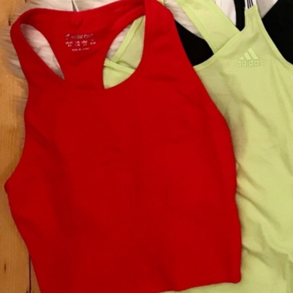 Red athletic tank